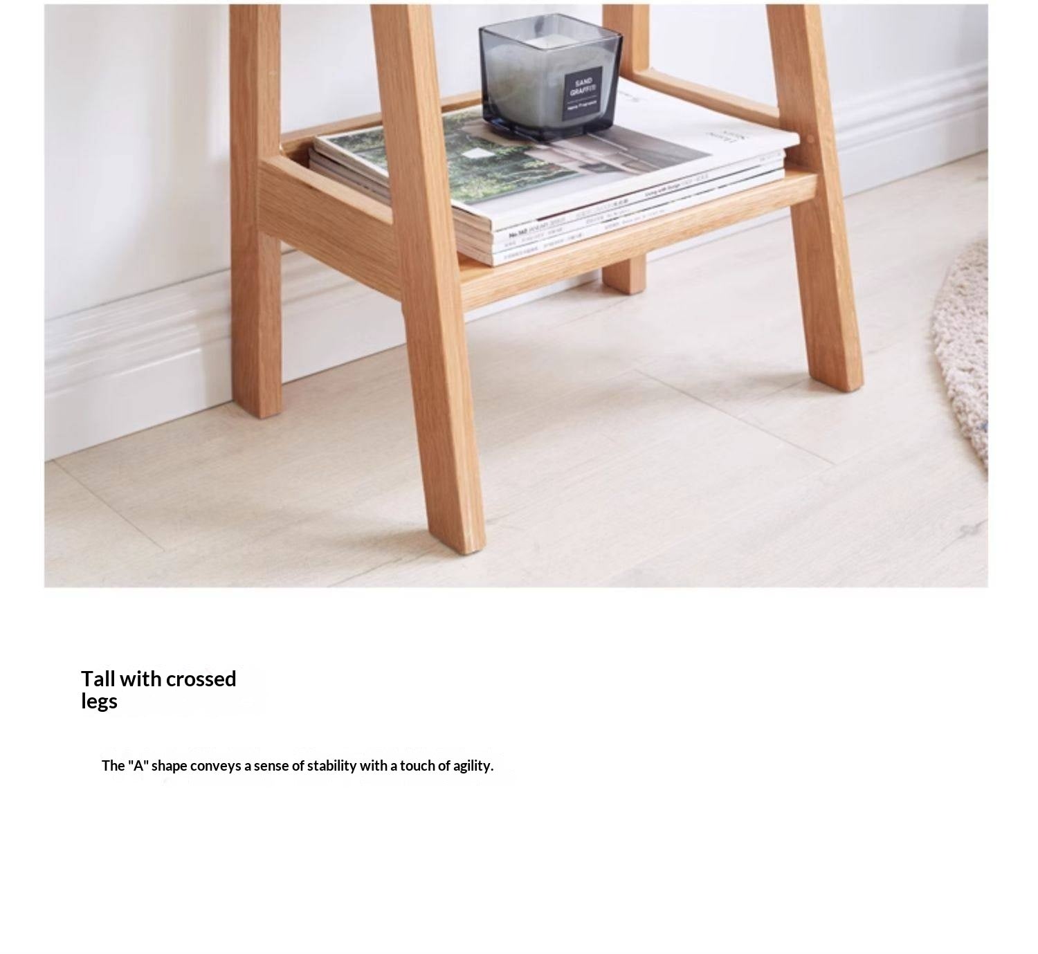 Oak Solid Wood Side Cabinet Combination.