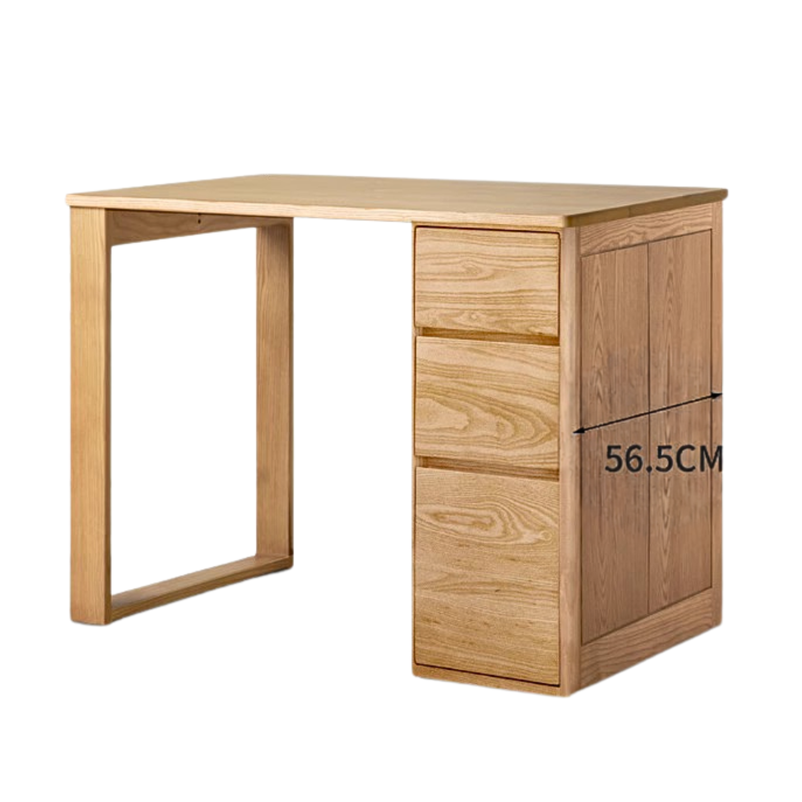 Ash Solid wood twin double office desk-