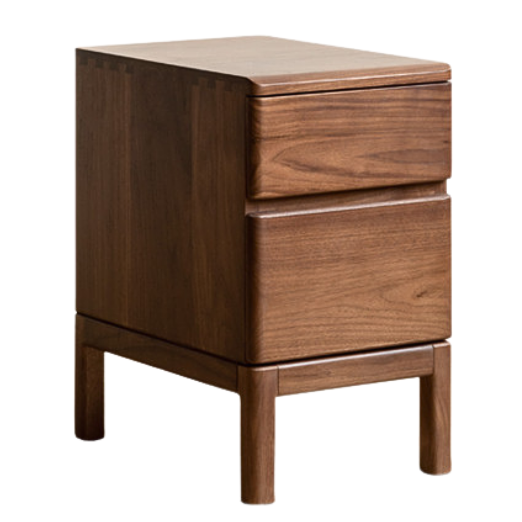 Black walnut, Ash solid wood bedside storage cabinet