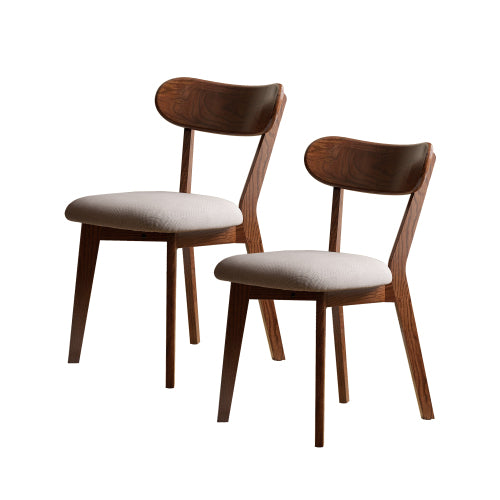 Oak Solid Wood Upholstered Dining Chair