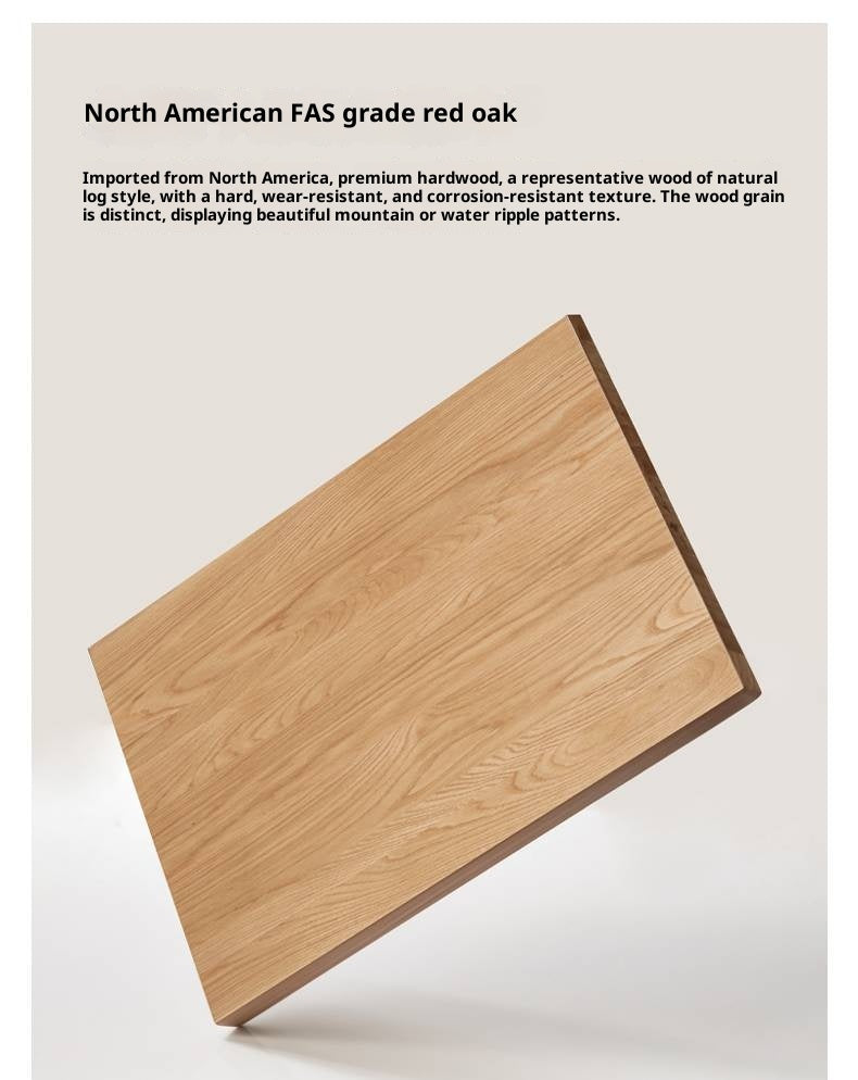 Oak, Beech Solid Wood Modern Rock Plate Island Table