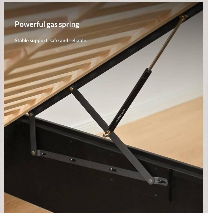 Rubberwood Solid Wood Platform Bed, Headboard-Free Box Bed, Modern Minimalist