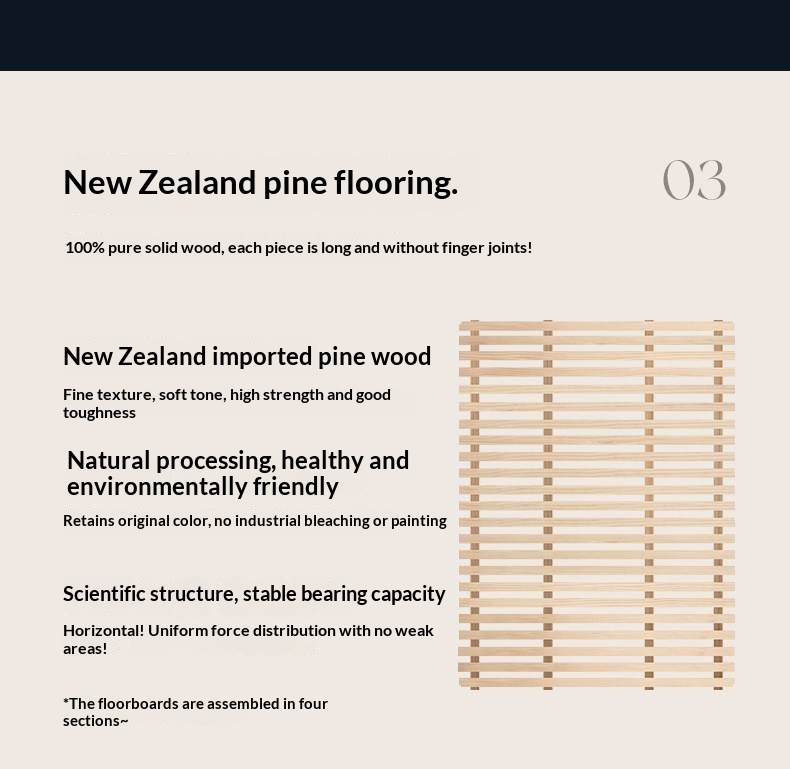 Ash, Beech Solid Wood Modern Simple Luminous Bed