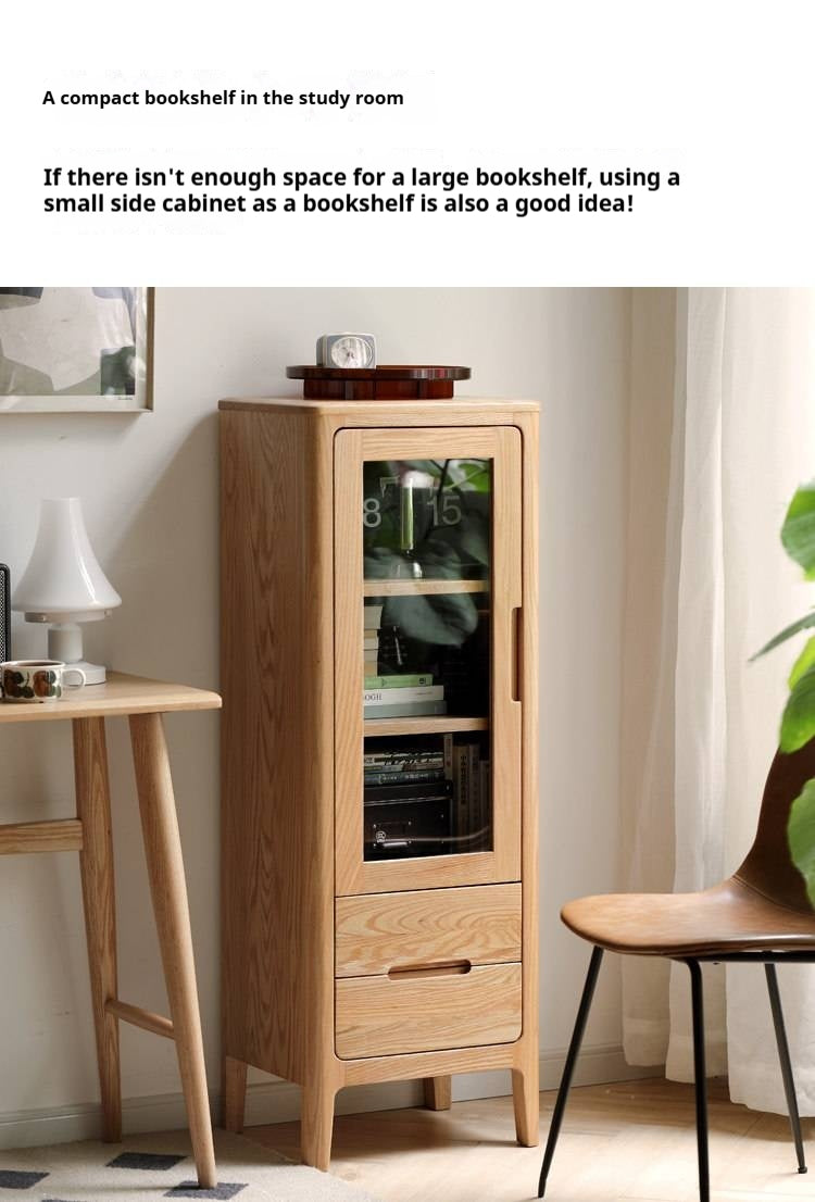 Oak Solid Wood Nordic Side Cabinet