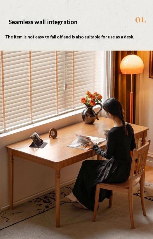 Cherry Solid Wood American Retro Dining Table