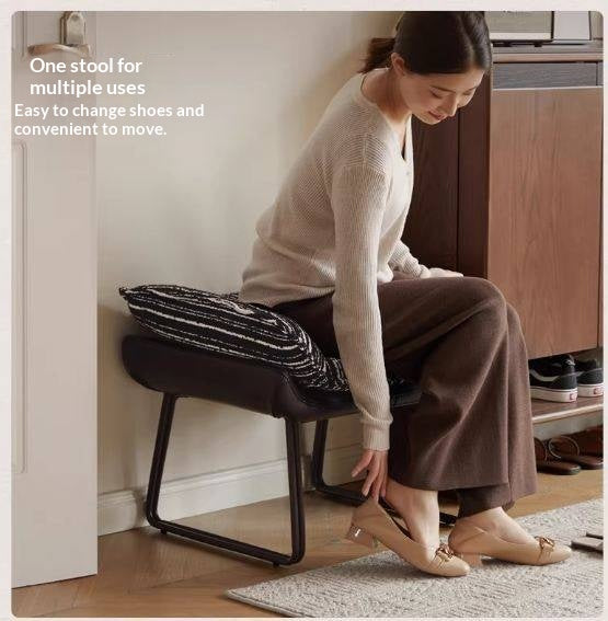 Beech Solid Wood Mid-Century Rocking Lounge Chair with Shell Seat