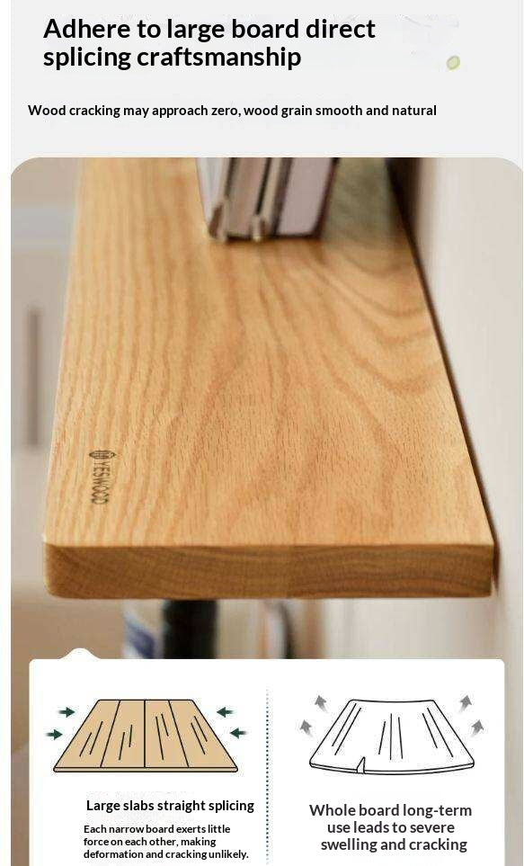 дубль Oak, Black Walnut Solid Wood Wall Shelf Bookshelf Hanging Storage Rack-