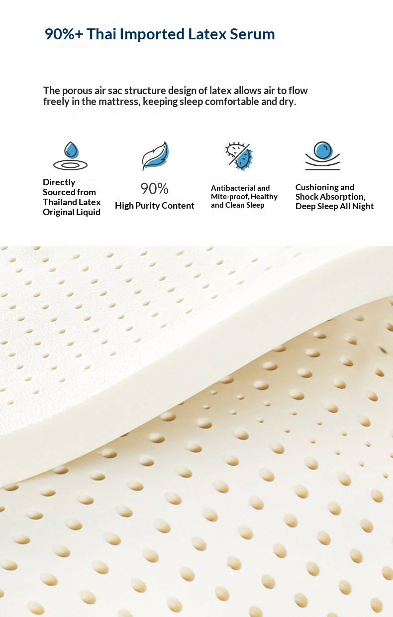 Zero Glue Certified Thick Mattress, Home Use Spring Mattress, Latex Soft Mattress, Bedroom Jute Mattress, Model Pro 23 cm