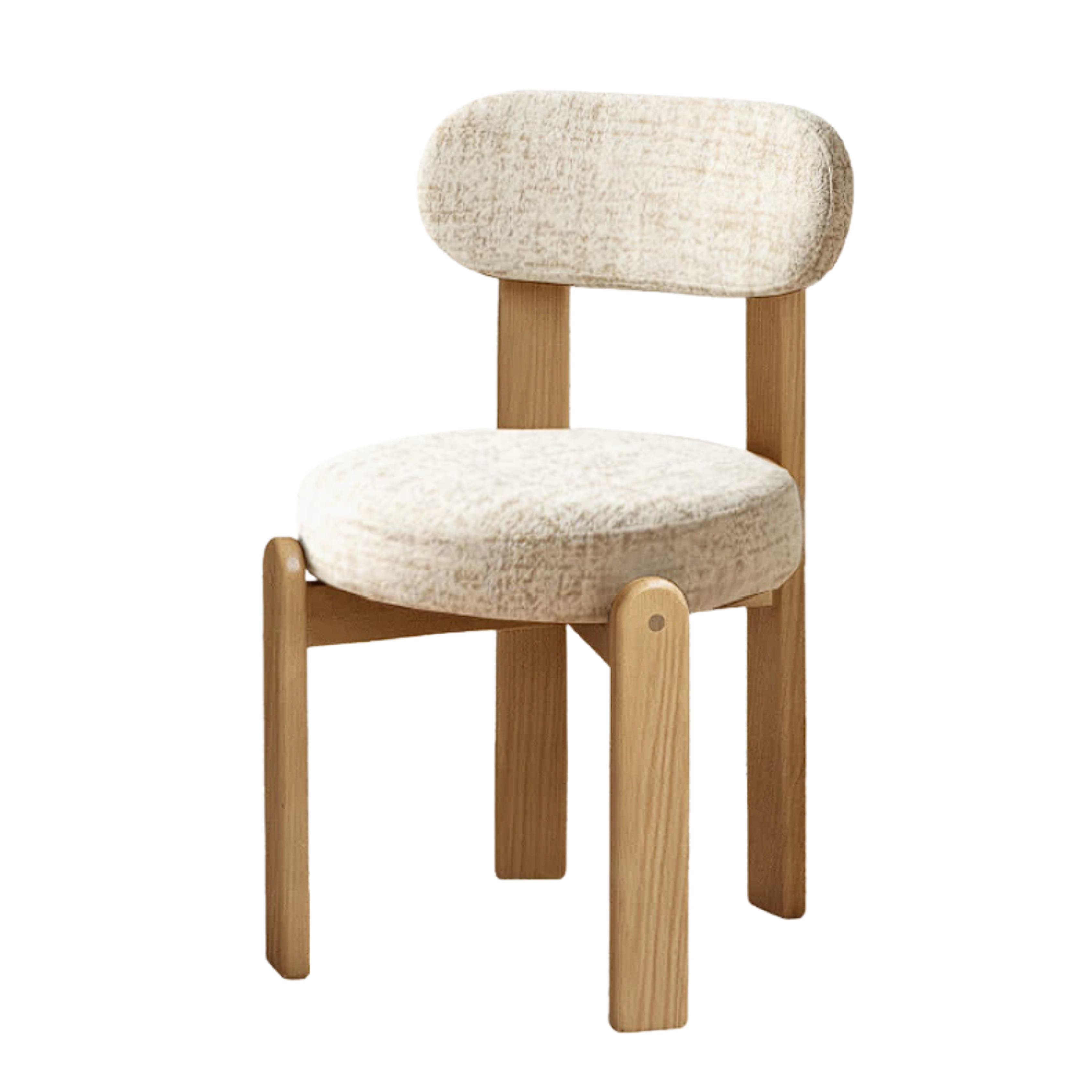 Set 4pcs Beech, Rubberwood, Black Walnut, Cherry Solid Wood French Antique Style Chair
