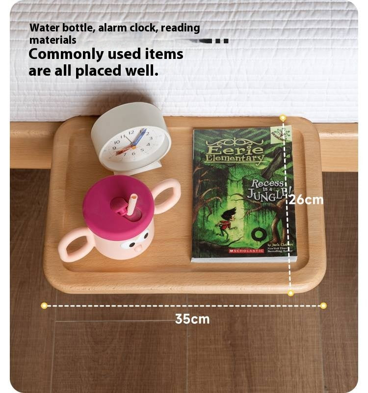 Beech Solid Wood Children's Creative Bedside Storage Rack