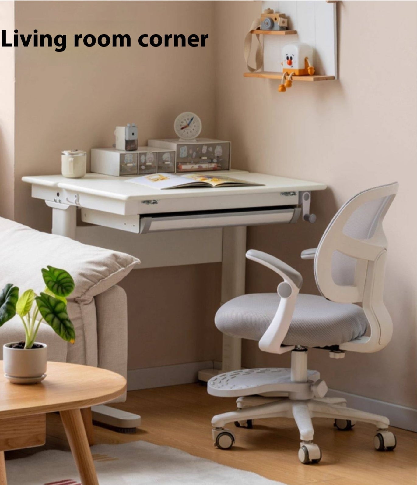 Solid RubberWood Solid Wood Сhildren's Liftable Desk