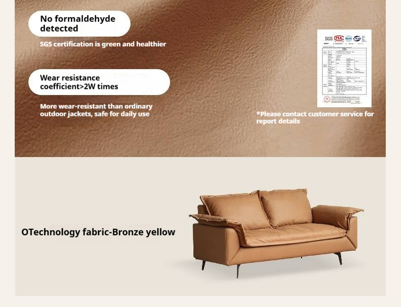 Technology Cloth folding Down Sofa,