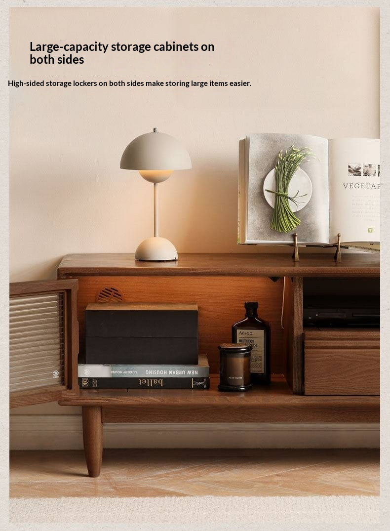 Ash Solid Wood Modern Minimalist TV Stand