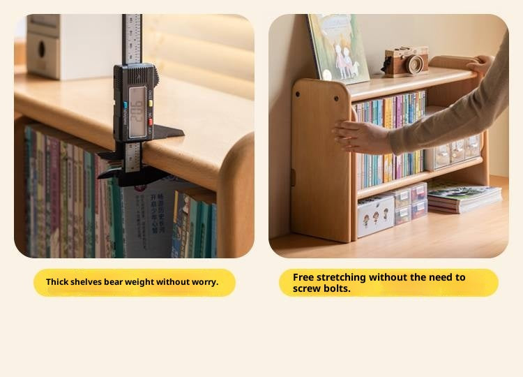 Beech Solid Wood Children's Desk Adjustable Writing Desk