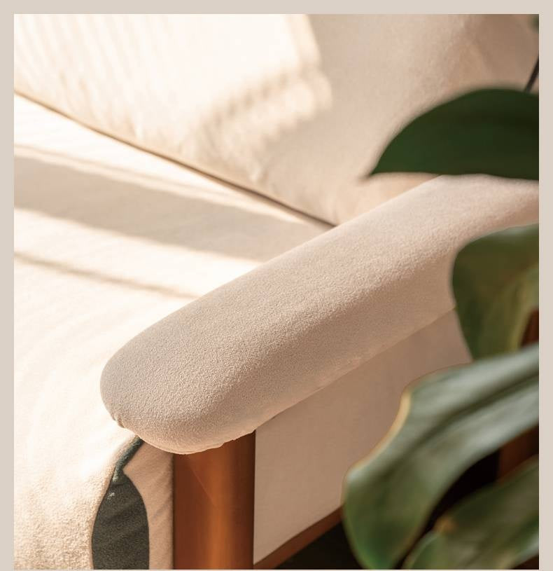 Beech Solid Wood Antique Style Sofa 4 color