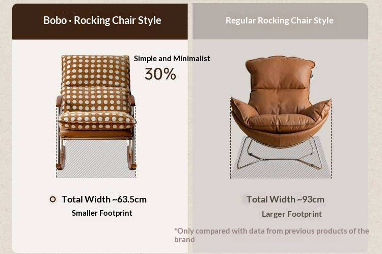 Fabric medieval style rocking chair