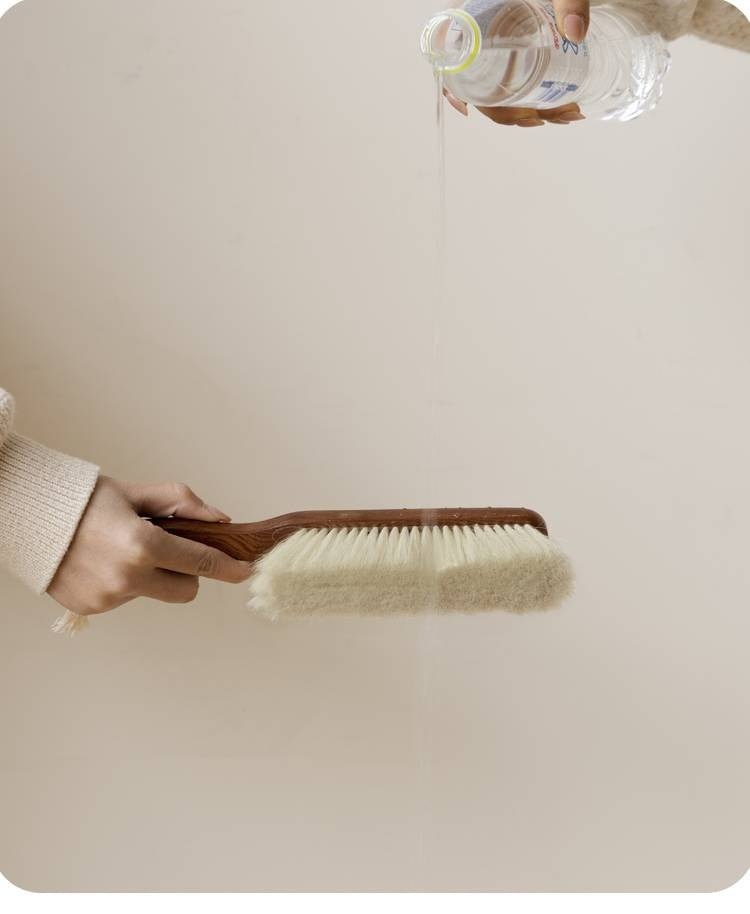 Ebony Solid Wood Long Handle SweepingBrush