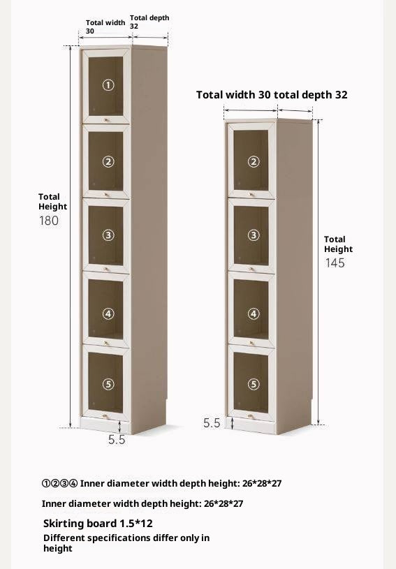 Solid Rubberwood Cream-Style Bookcase