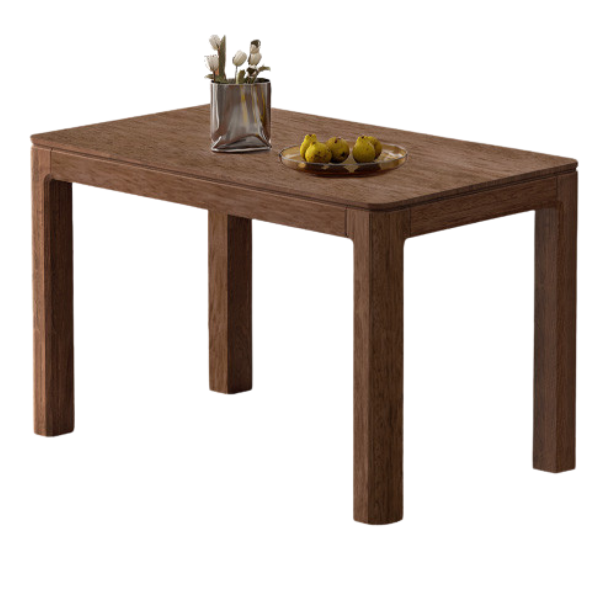 Black Walnut, Ash, Red Oak, Sandalwood Solid Wood Large Dining Table