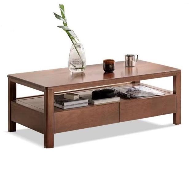 Oak solid wood Nordic minimalist modern coffee table