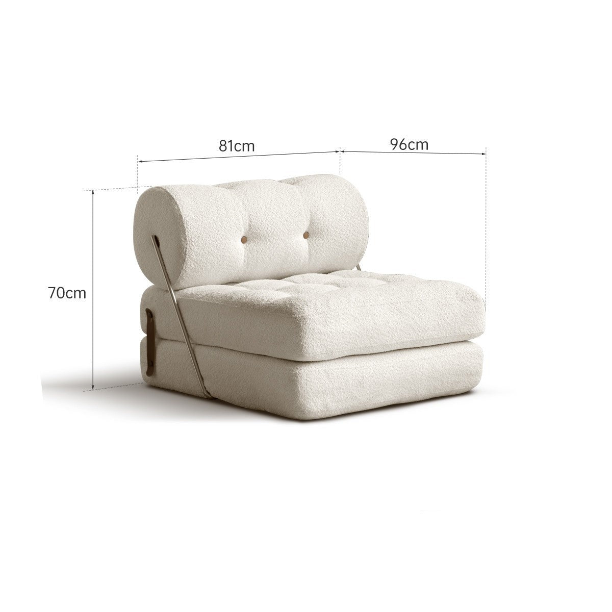 Tofu Block Leisure Chair Day-Bed down Sofa imitation lamb fleece"-