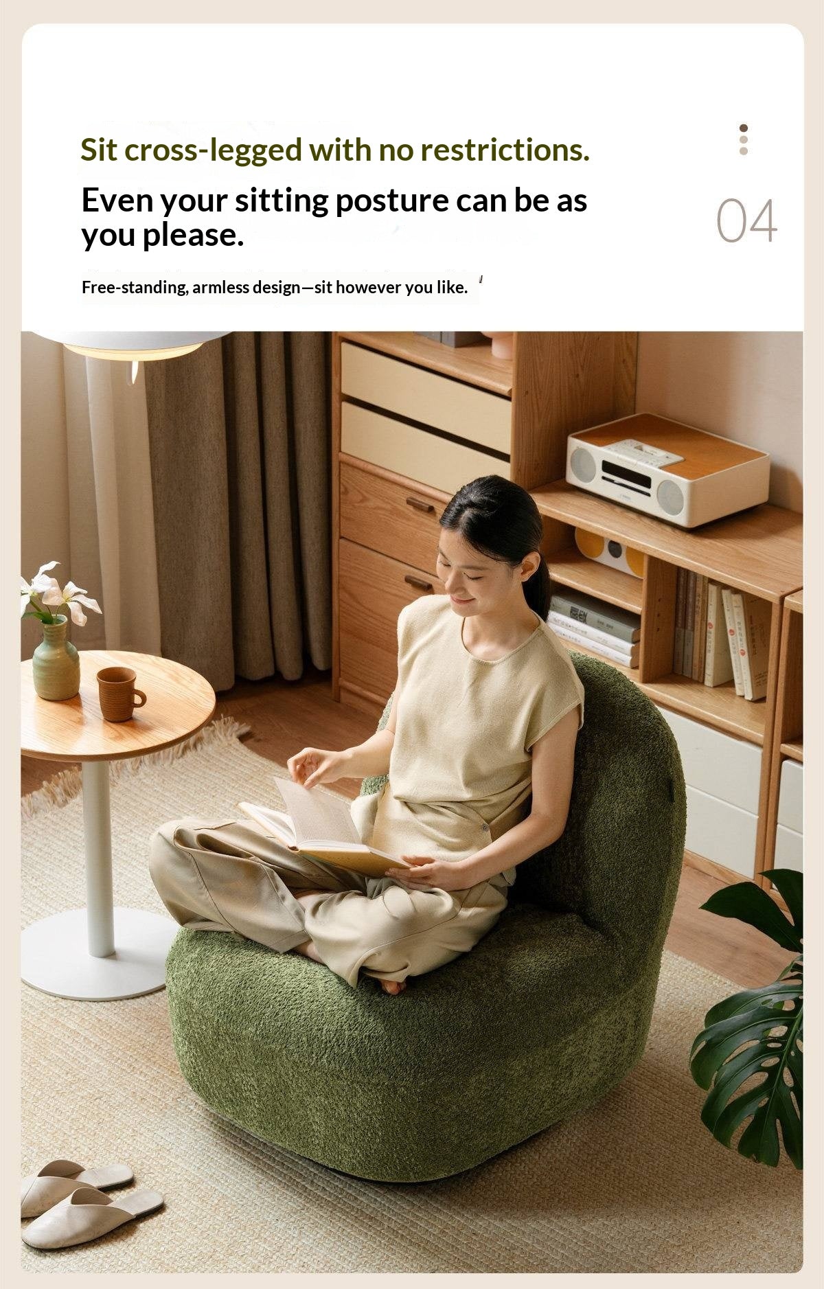 Fabric Modern Sydney-Inspired Lounge Chair