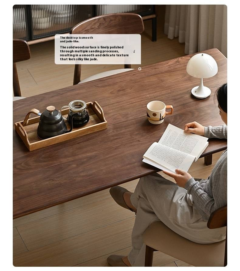 Black Walnut Solid Wood Dining Table