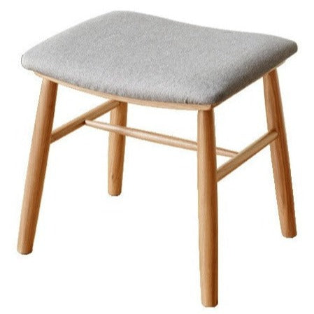 Black walnut, Oak solid wood square makeup stool: