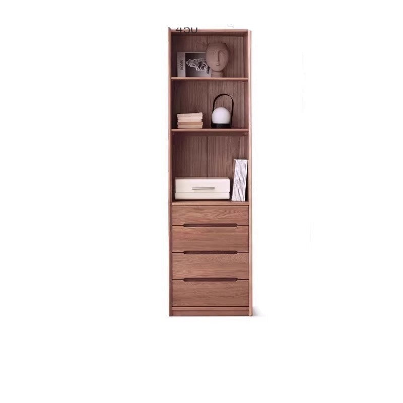 Oak Solid wood corner floor-standing free combination bookshelf<