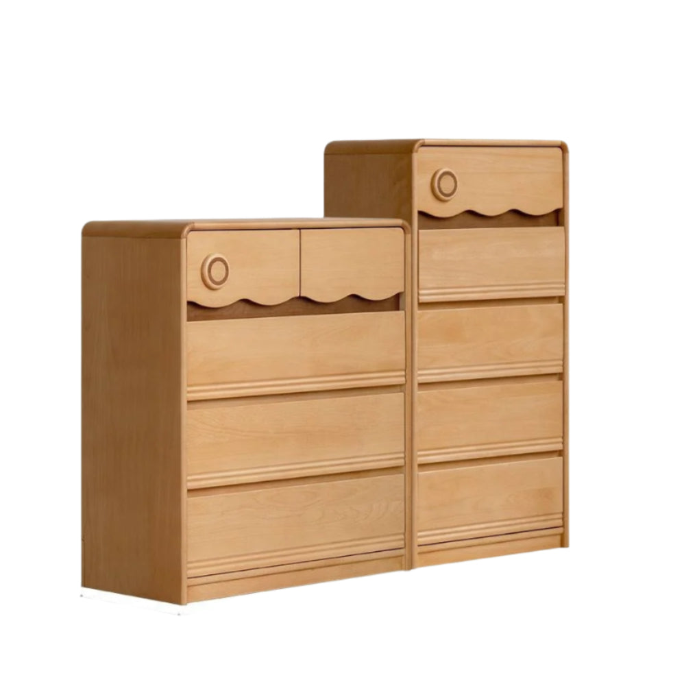 Beech Solid Wood Children's Chest of Drawers