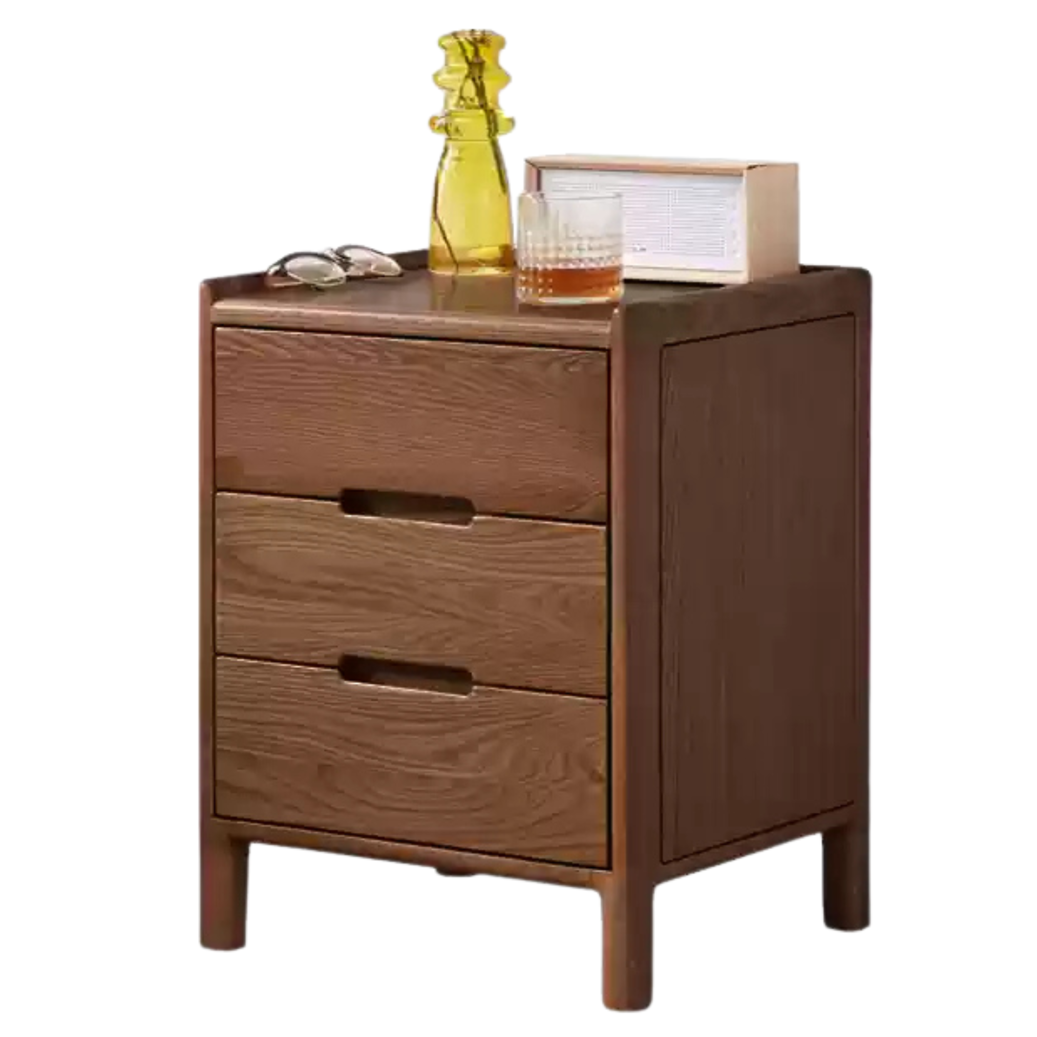 Oak solid wood Nightstand.