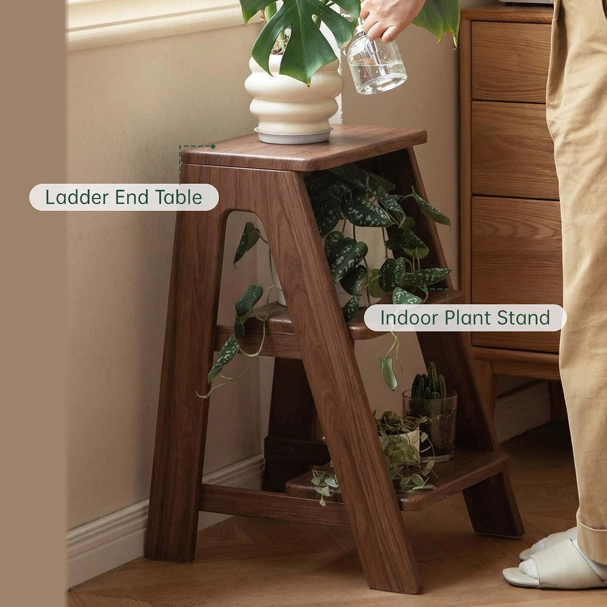 Oak Solid Wood Step Stool