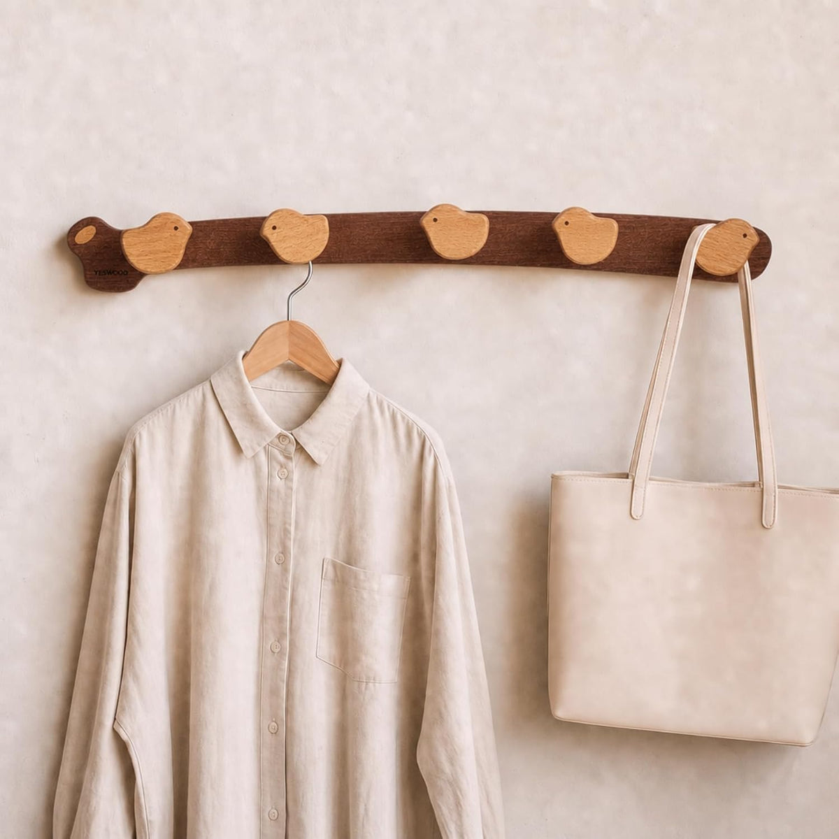 Beech Solid Wood Kids Wardrobe Hanger