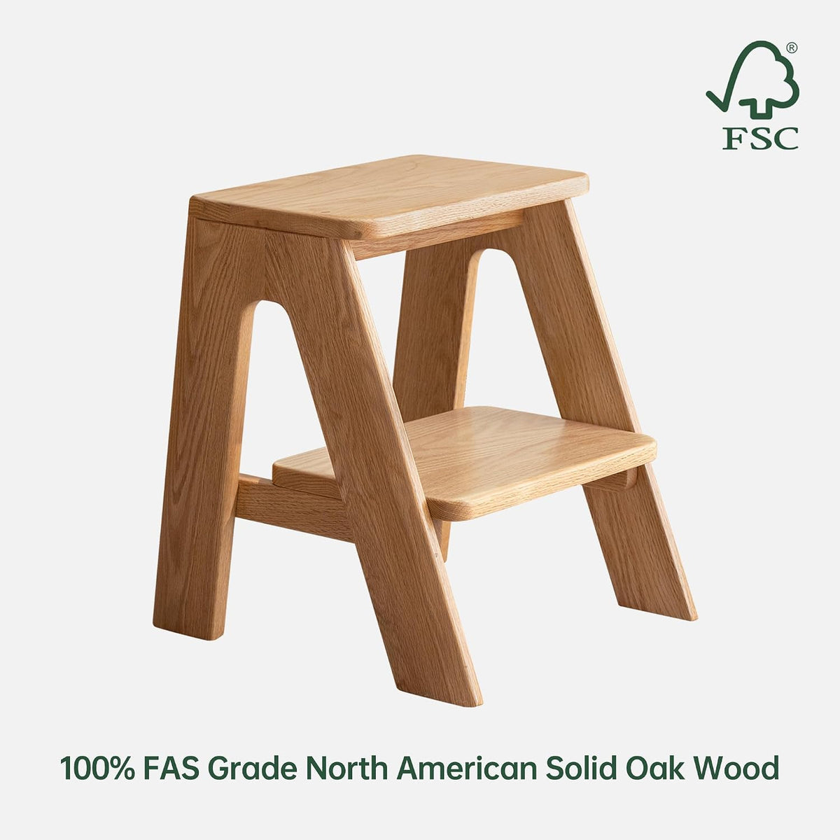 Oak Solid Wood Step Stool