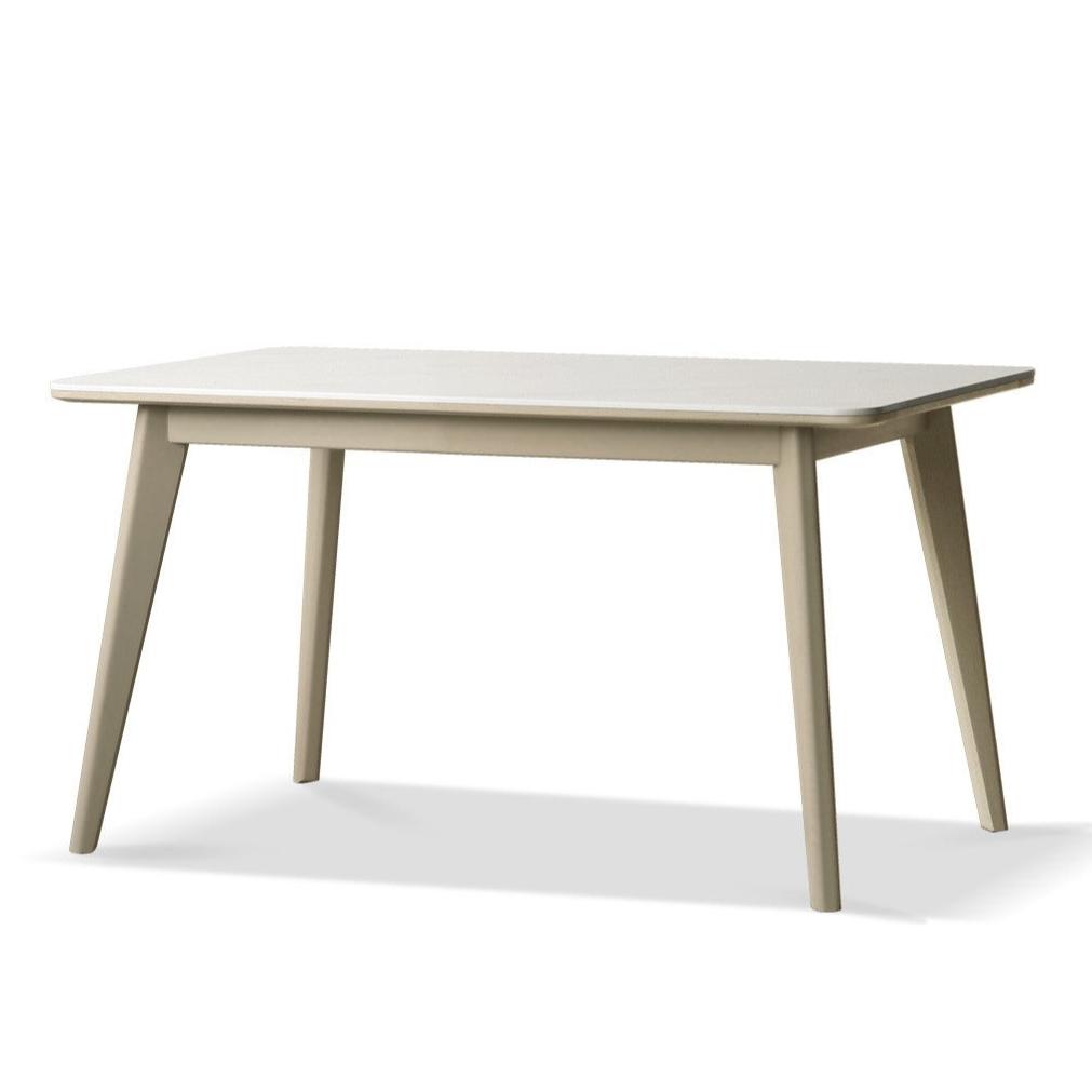 Poplar solid wood modern rock plate dining table