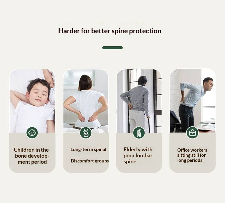 Zero-Glue Coconut Fiber Lumbar Support Firm Mattress — Removable, Washable, Latex Thin Mattress