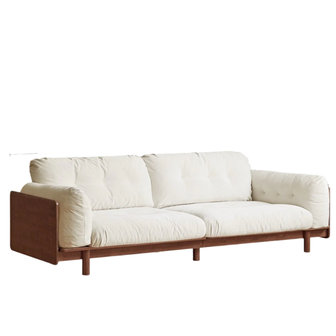 Rubber Solid Wood American Light Luxury Sofa