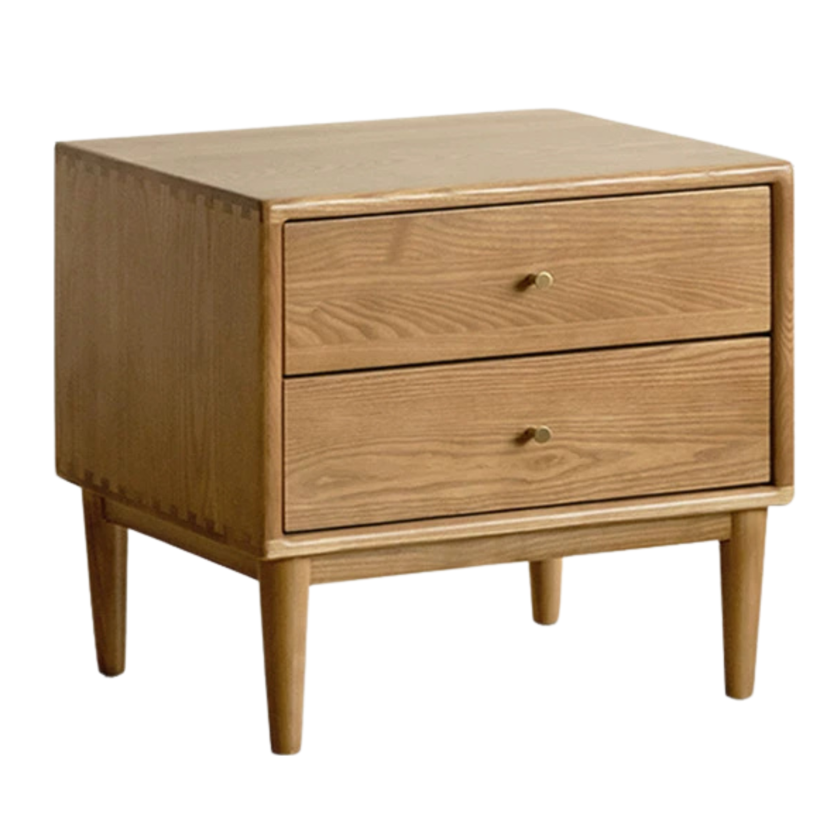 Cherry wood, Ash solid wood nightstand)