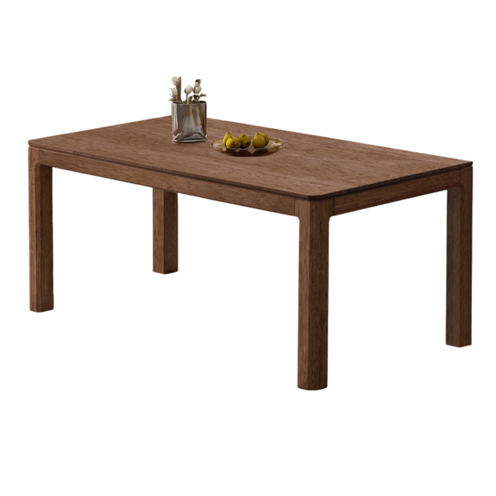 Black Walnut, Ash, Red Oak, Sandalwood Solid Wood Large Dining Table