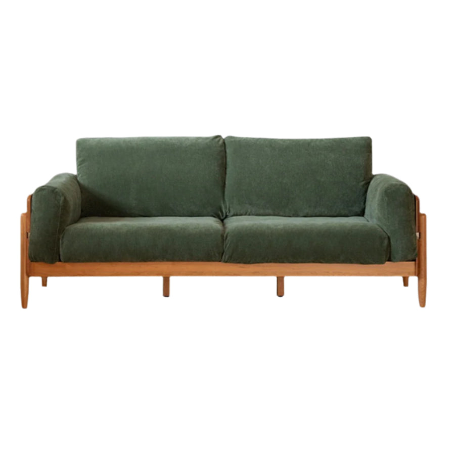 Cherry Solid Wood Modern Straight Sofa