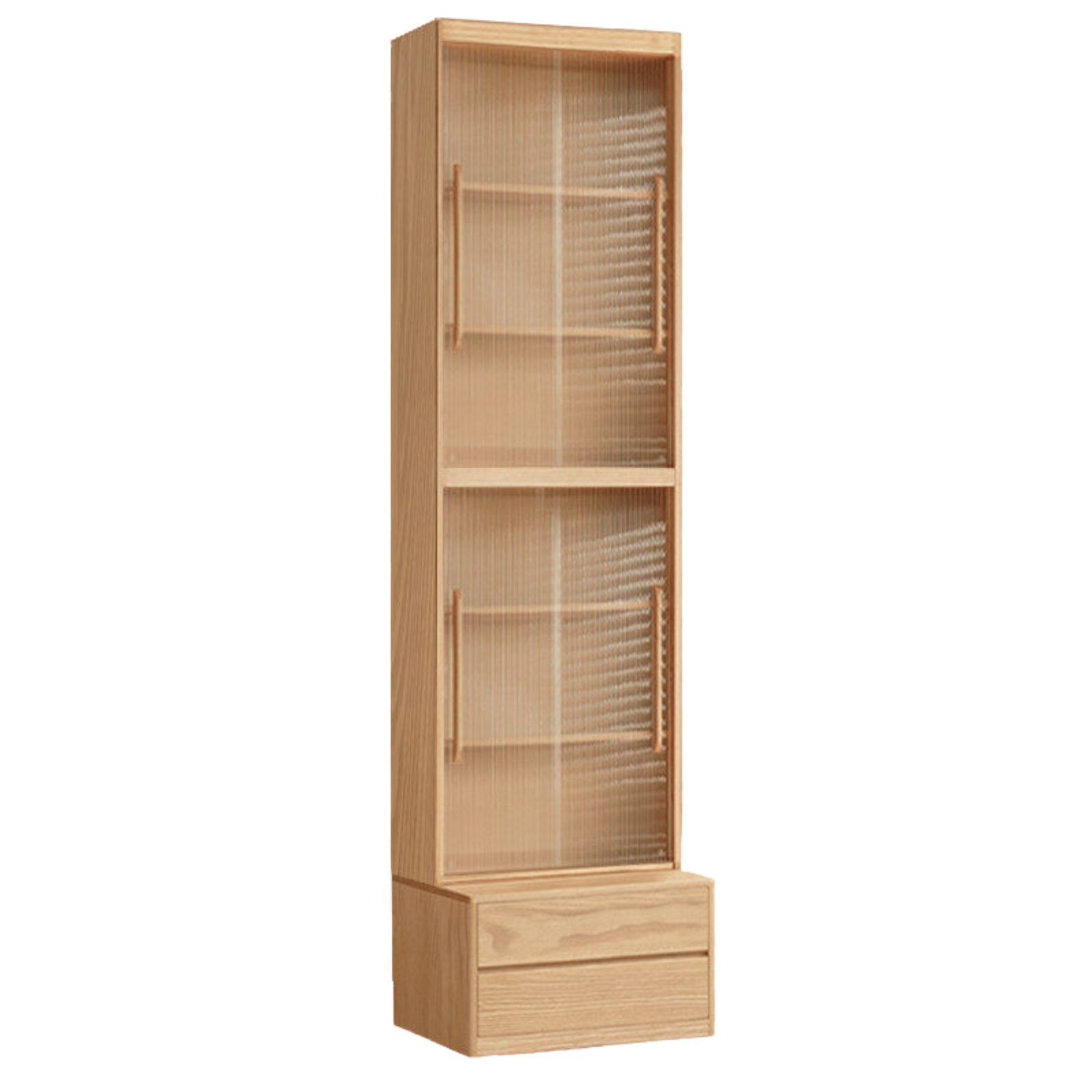 Ash, Oak Solid Wood Modern Combination Bookcase Integrated Card Seat