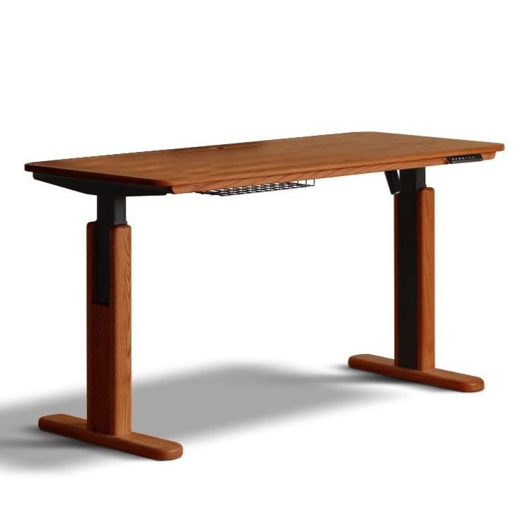 Oak Solid Wood Motor Electric Lift Table