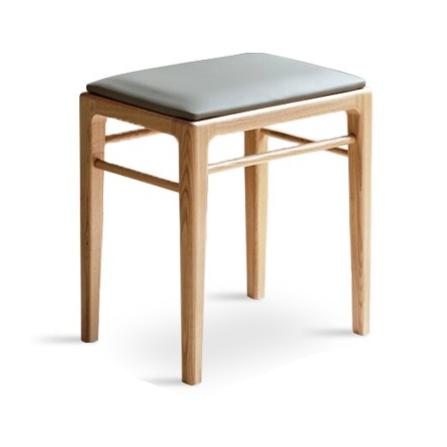 Ash solid wood Nordic soft makeup stool