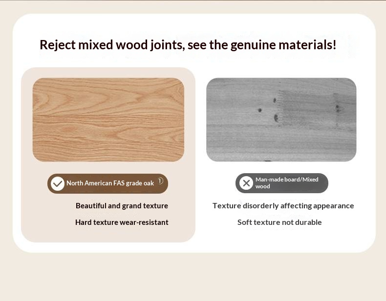 Oak Solid Wood Bed with Genuine Leather and Light Upholstery