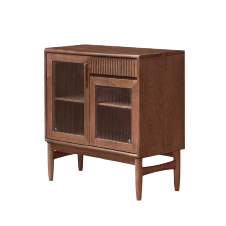 Oak, Black Walnut, South American Walnut, Solid Longan Hardwood, Red Zebrawood Solid Wood Light Luxury Sideboard