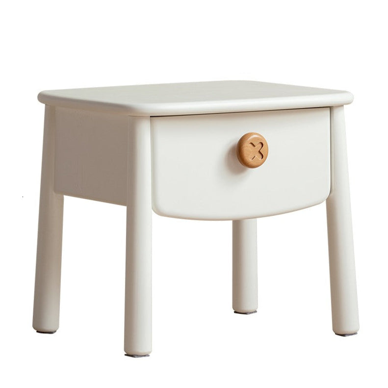 Beech, Rubber Solid Wood Modern Children's Nightstand