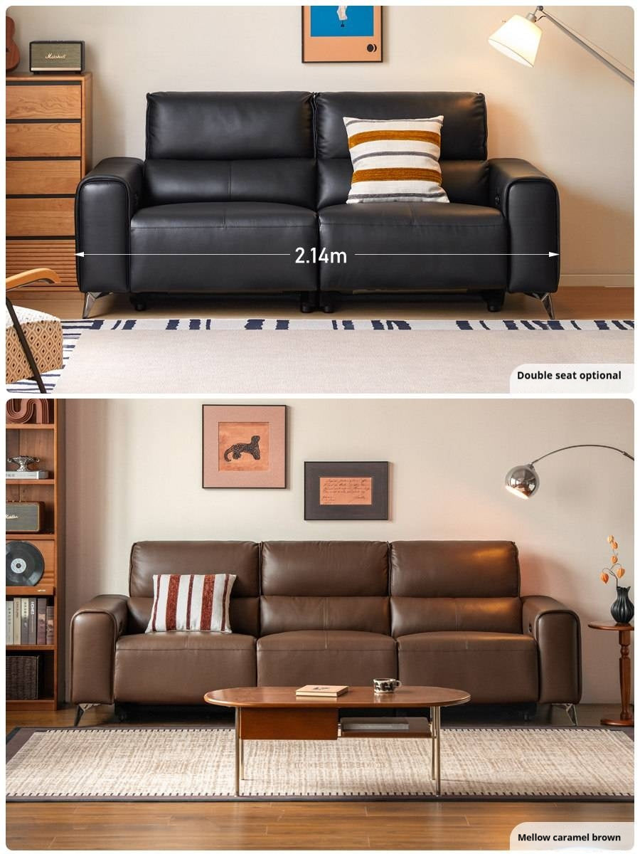 Genuine Leather High Back Electric Sofa