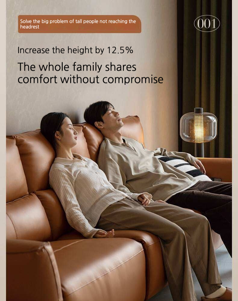 Genuine Leather Electric high back Sofa