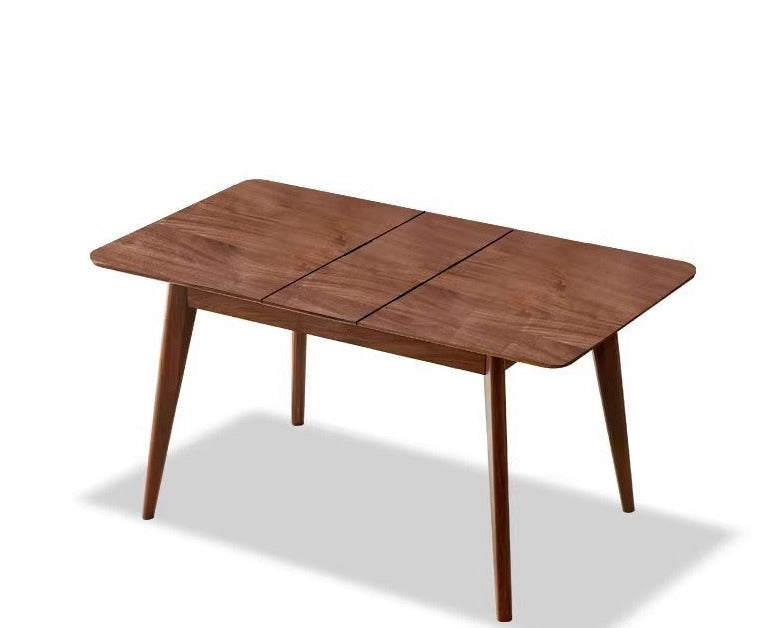 Black Walnut solid wood Telescopic retractable Dining Table "