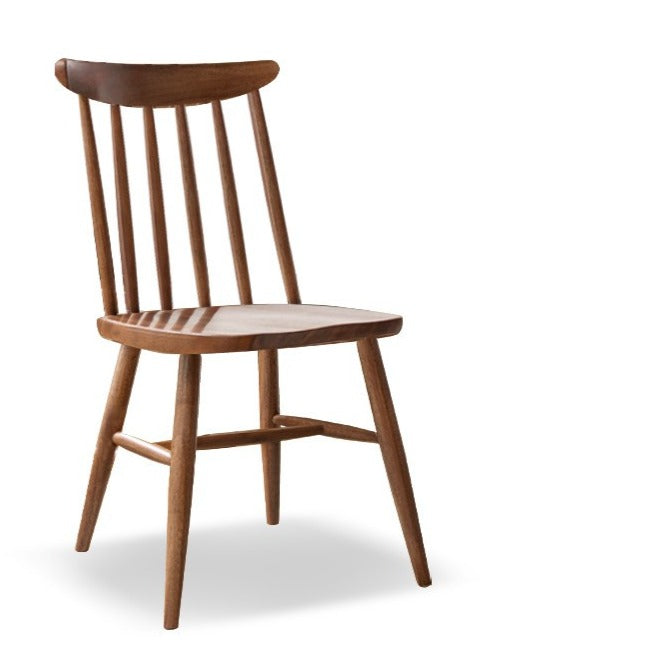 2 pcs set-Black walnut solid wood Windsor chair-